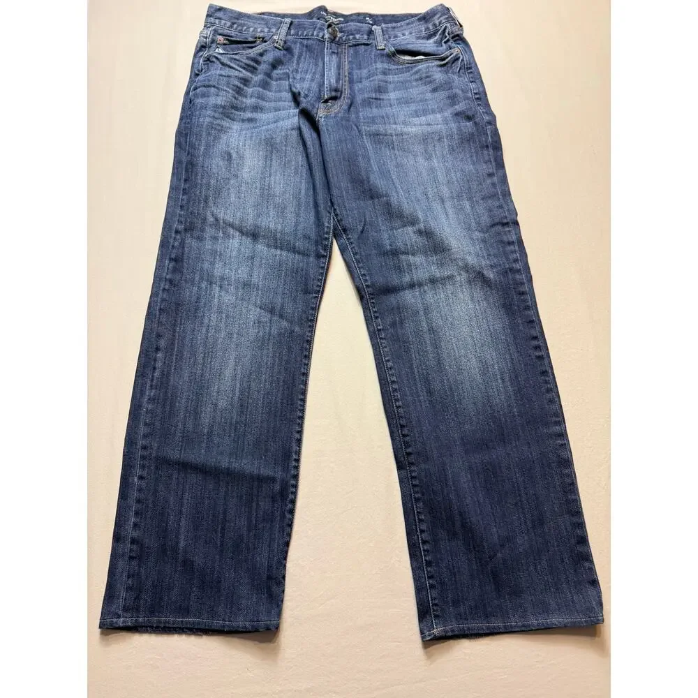 Mens Lucky Brand 361 Vintage‎ Straight Jeans 36x30 Blue Denim Casual